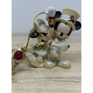 Disney Parks Mickey & Minnie Mouse 'Under the Mistletoe' Christmas Ornament #AA